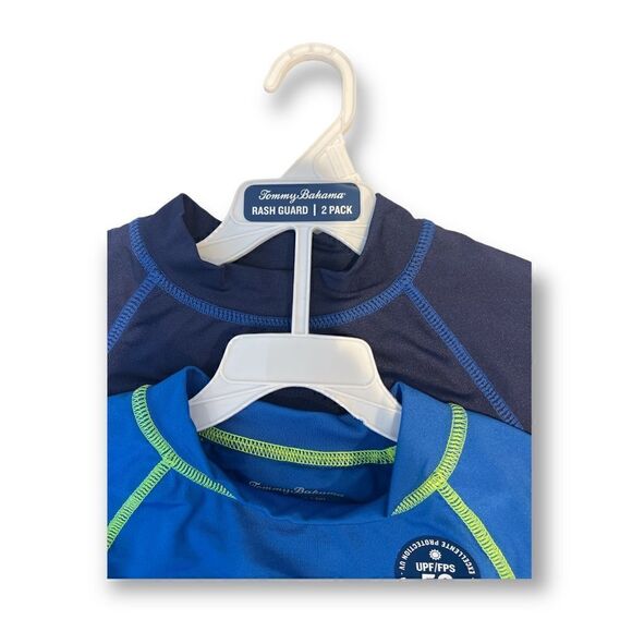 Tommy Bahama Kids 2 Pack Rash Guards Size Extra Small 4 NWT - Picture 2 of 4